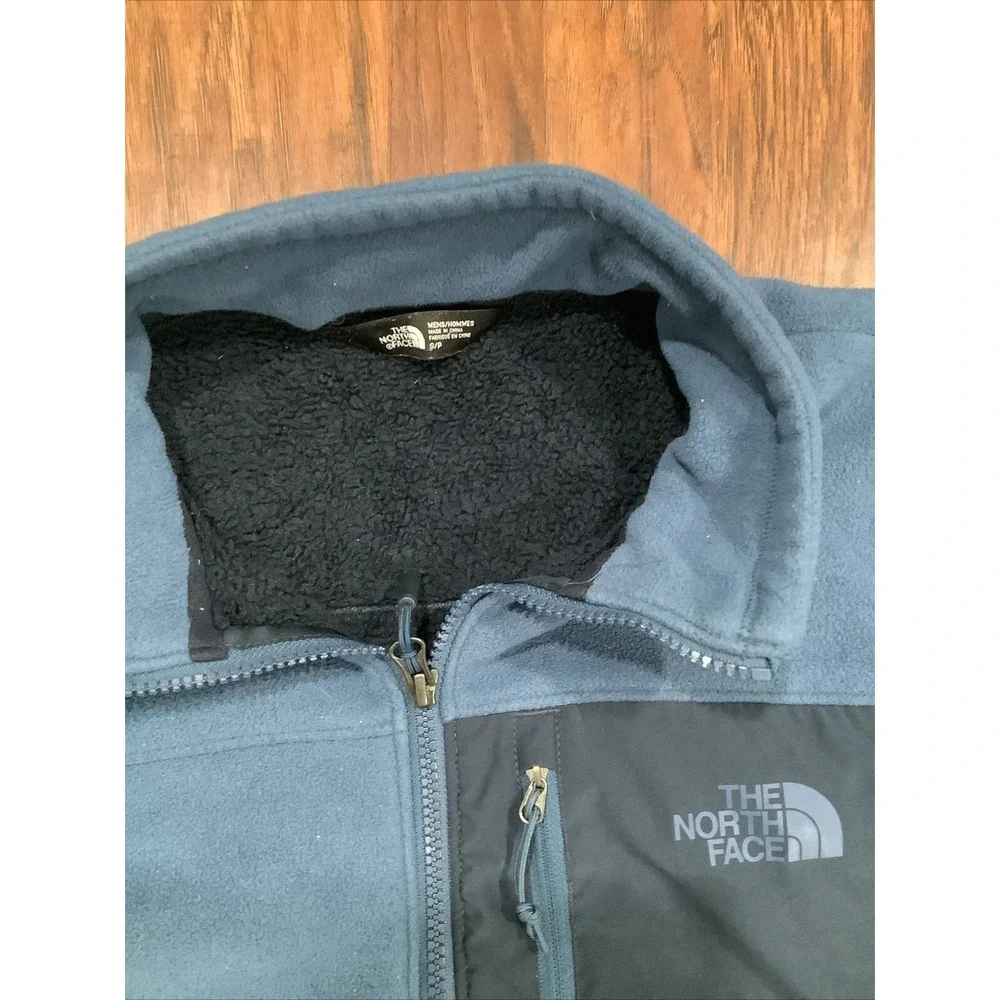 The North Face Mens Jacket Small Blue Fleece Gordons Lions Outdoors Logo